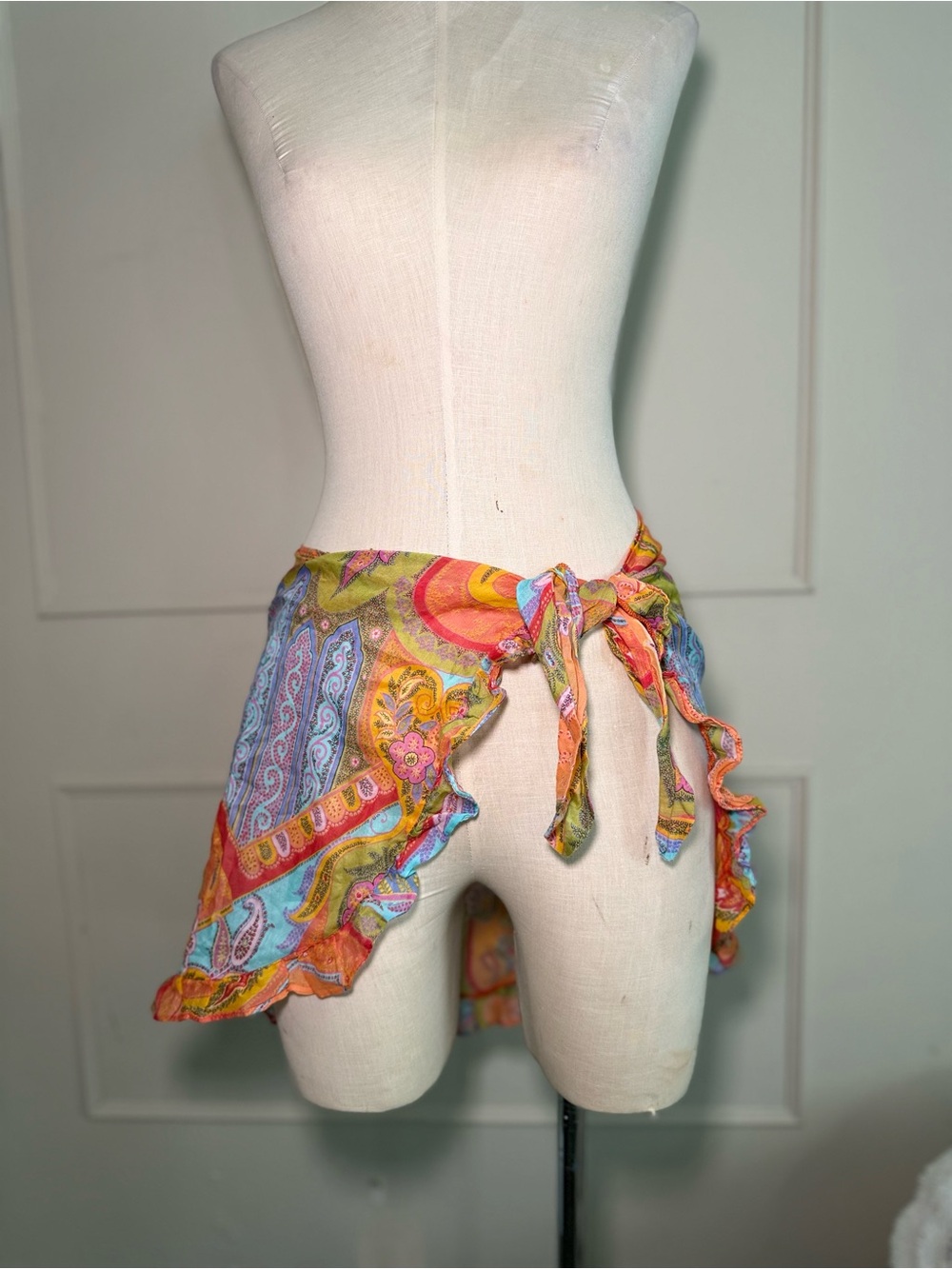 Ralph Lauren Paisley Wrap Skirt Size S